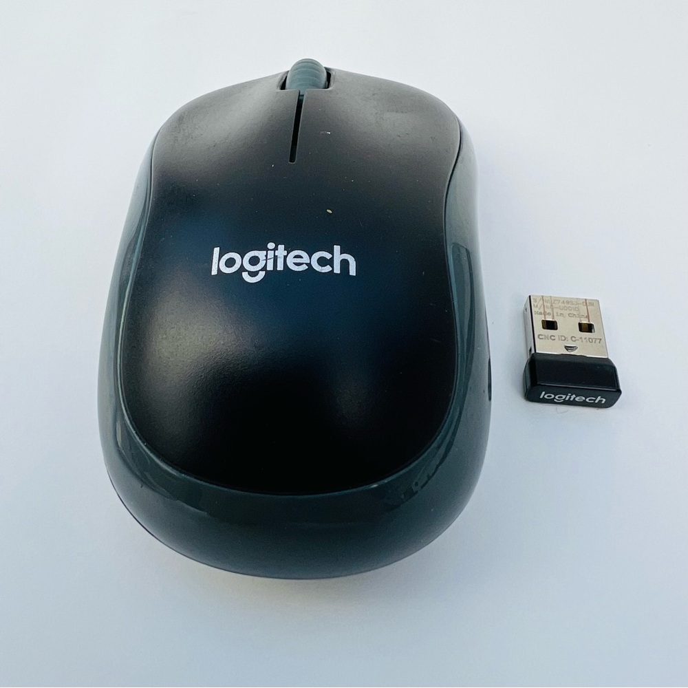 Logitech M185 Computer/Laptop Wireless Black Mouse with USB Mini Receiver